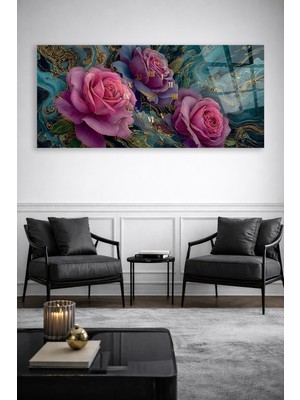 Olinpa Kırılmaz Cam Duvar Saati , Hem Tablo Hem Saat Renkli Modern Tasarım Saat Ev Salon Saat Ofis  Hediyesi