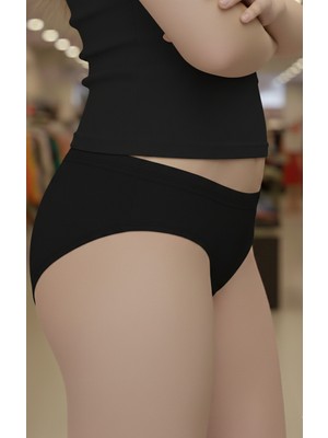 Kadın Bikini Pamuklu Biyeli Bambu( 3 Adet )