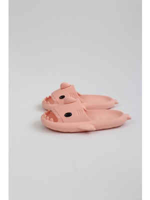 Aesco Köpekbalığı Pembe Unisex Tam Ortopedik Terlik Shark Slides