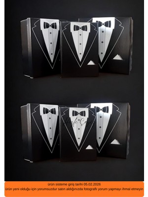 Hızlı Çeyiz 6'lı Damat Çeyiz Bohça Kutusu