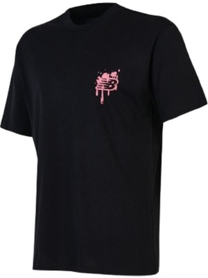 New Balance Nb Lifestyle Men Tshirt MNT1649-BK Siyah Tişört