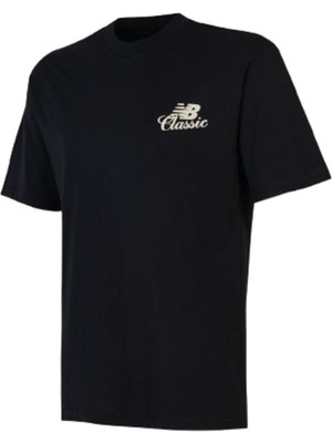 New Balance Nb Lifestyle Men Tshirt MNT1643-BK Siyah Tişört