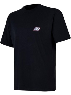 New Balance Nb Lifestyle Men Tshirt MNT1647-BK Siyah Tişört