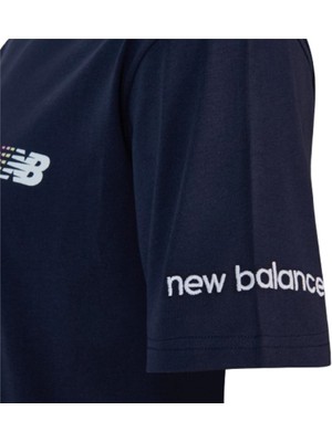 New Balance Nb Lifestyle Men Tshirt MNT1644-AVI Lacivert Tişört