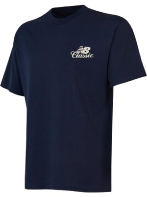 New Balance Nb Lifestyle Men Tshirt MNT1643-AVI Lacivert Tişört