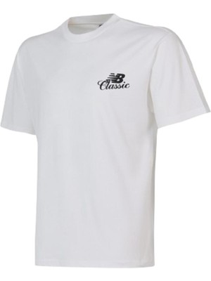 New Balance Nb Lifestyle Men Tshirt MNT1643-WT Beyaz Tişört
