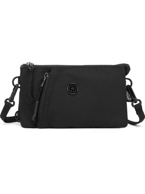 Smart Bags Siyah Ultra Hafif Kumaş Günlük Küçük Boy Kadın Telefon Para ve Kart Çantası