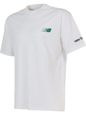 New Balance Nb Lifestyle Men Tshirt MNT1644-WT Beyaz Tişört