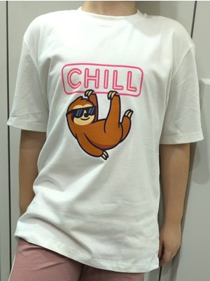 Pidal Giyim Sakinlik Temalı Pamuklu Yumuşak Dokulu Kısa Kollu Unisex Çocuk Tişört