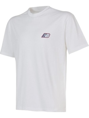 New Balance Nb Lifestyle Men Tshirt MNT1647-WT Beyaz Tişört