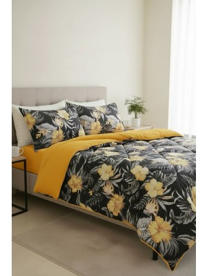 Esre Ev Tekstili Çift Kişilik Wellsoft Yorgan Seti % 100 Pamuk Kumaş % Boyutludesen