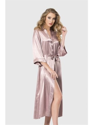 Aria's Closet Arias Closet Vizon Uzun Saten Sabahlık