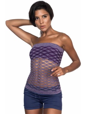 Aesco Arias Closet Mor Mı Emay 5034 Fantazi Büstiyer Atlet Korse