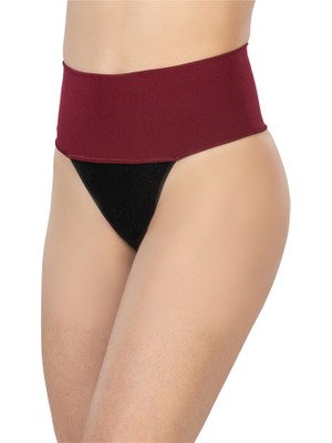 Aesco Arias Closet Bordo Mı 2048 Seamless Çift Renk String Korse