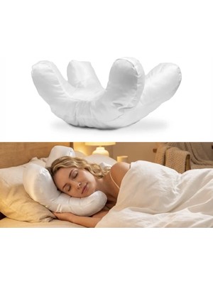 Zeelux Güzellik Yastığı – Beauty Sleep PILLOW,%100 Ipek Kumaşlı Kırışıklık Önleyici Yüz Yastığı, Sırt Üstü ve Yan Yatanlar Için Ergonomik Yüz ve Boyun Destek Yastığı