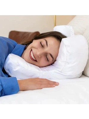 Zeelux Güzellik Yastığı – Beauty Sleep PILLOW,%100 Ipek Kumaşlı Kırışıklık Önleyici Yüz Yastığı, Sırt Üstü ve Yan Yatanlar Için Ergonomik Yüz ve Boyun Destek Yastığı