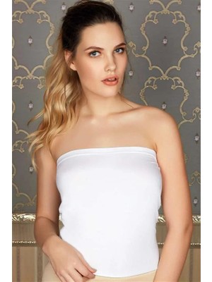 Aesco Arias Closet Pamuklu Askısız Straplez T-Shirt