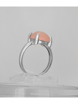 Yıldırım 925 Ayar Gümüş Doğal Taşlı Kadın Yüzük - Sade Görünüm