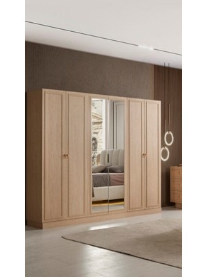 Aydınev Guell Mdf 6 Kapılı Dolap