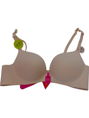 Double Push-Up Çift Destekli Balenli Lazer Kesim Iz Yapmaz Sütyen (F.k Lingerıe 533)