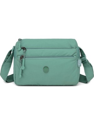 Smart Bags Mint Kadın Omuz Çantası Hafif Kumaş Çok Cepli Çapraz Uzun Askılı