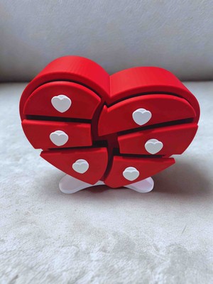 DenizCanlilari Kalp Dekorlu 6 Çekmeceli Mini Saklama Kutusu | Takı, Aksesuar ve Küçük Eşya Organizer