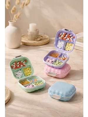 Safestore 7 Günlük Çok Bölmeli Mini Ilaç Kutusu Günlük Hap Düzenleyici, Taşınabilir Tasarım