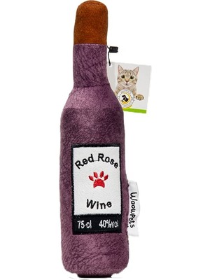 Braventa Collection Waowpets Animal Products Bottle Toy, Köpek Oyuncağı, Kedi Oyuncağı, Peluş Oyuncak (Lila)