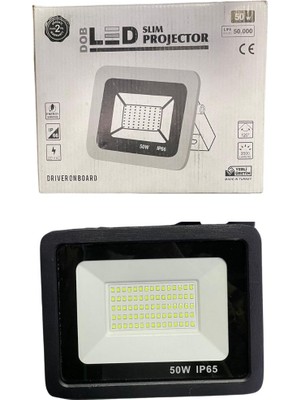 Yapımaks LED Projektör, Slim, 50 W, Yeşil