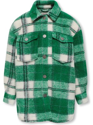 Only Kognewandrea Long Shacket Cp Otw Kız Çocuk Yeşil Ceket - 15306402