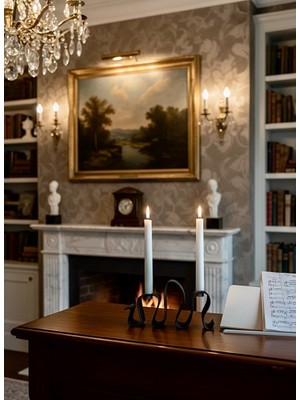 Piccomino Akışkan Formlu Tasarım Şamdan - Minimalist Ev Aksesuarı ve Dekoratif Obje