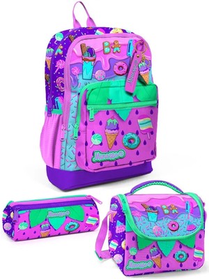 Minosso Dondurma Desenli Kız Çocuk İlkokul 3'lü Çanta Seti MINOSSOSET1003