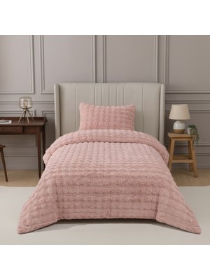 Nevore Home Ultra Soft Peluş Tek Kişilik Yatak Örtüsü Seti 160X220 cm – Yumuşak Dokulu