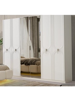 Aydınev Meriç 6 Kapılı Mdf Dolap