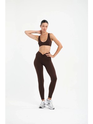 Louren W589 Önü Büzgülü Uzun Spor Tayt