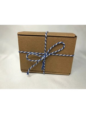 Bisaccia Mavi Beyaz Iki Renkli Bilekli Takı Paketleme Ipi Two Colour Yarn String - 20 Metre