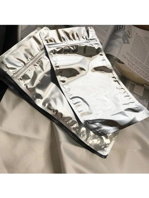 Bisaccia 11X18.5 cm Gümüş Renk Doypack Ön Şeffaf - (5 Adet)