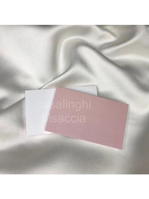 Bisaccia Pembe Renkli Kart Yazısız Tek Taraflı Mini Kart 20 Adet