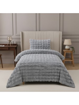 Nevore Home Ultra Soft Peluş Tek Kişilik Yatak Örtüsü Seti 160X220 cm – Yumuşak Dokulu