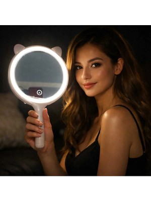 Banum Luxury Smart Hand Mirrov Lux Aynalı Ledli Set