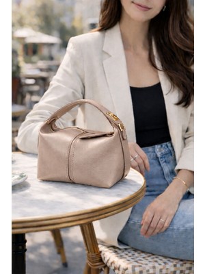 Nevalia Kadın Vizon El ve Omuz Çantası – Ayarlanabilir Omuz Askılı, Fermuarlı Şık Günlük Çanta