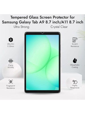 Efg Samsung Galaxy Tab A11 SM-X130 X133 X135 8.7'' Temperli 9h Kırılmaz Cam - Ekran Koruyucu