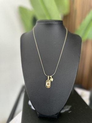 Çelik Harf Charm Kolye