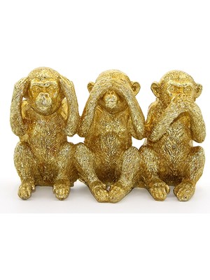 Esranın Dünyası Polyester 3 Maymun  - Görmedim Duymadım Bilmiyorum RSFTA34-ESRDNS