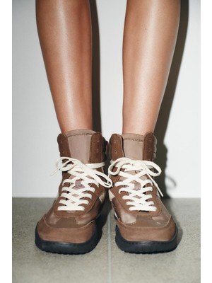 Allbucks Zara, %100 Deri Karışımlı Bilekli Spor Ayakkabı ABZRA3755