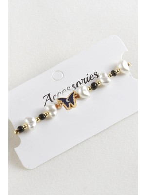 Esranın Dünyası Kelebek Boncuk Inci Makrome Ip Bileklik RSBİJ34-ESRDNS