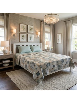 Tekstil Vagonu %100 Pamuk Pike Takımı 200X220 Çift Kişilik – Lastikli Çarşaflı (Çarşaf %80 Pamuk)