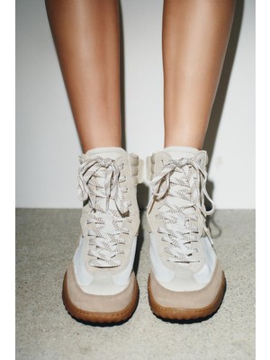 Allbucks Zara, %100 Deri Karışımlı Bilekli Spor Ayakkabı ABZRA3755