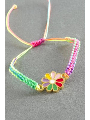 Esranın Dünyası Papatya Makrome Ip Bileklik RSBİJ34-ESRDNS