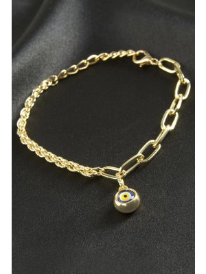 Esranın Dünyası Nazar Burgulu Zincir Bileklik RSBİJ34-ESRDNS